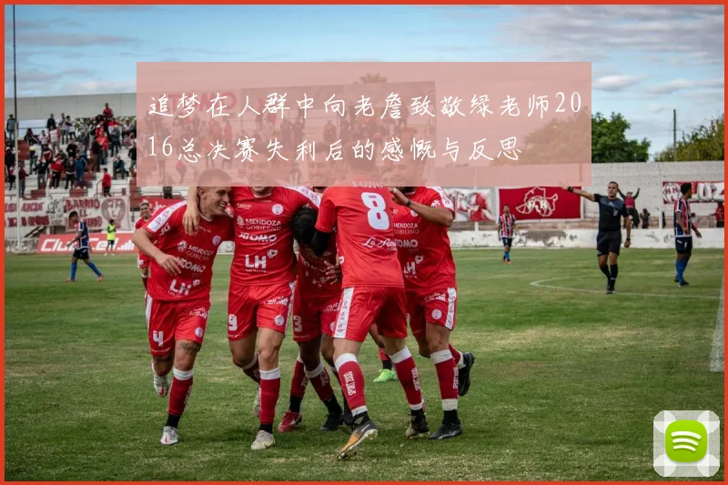 追梦在人群中向老詹致敬绿老师2016总决赛失利后的感慨与反思